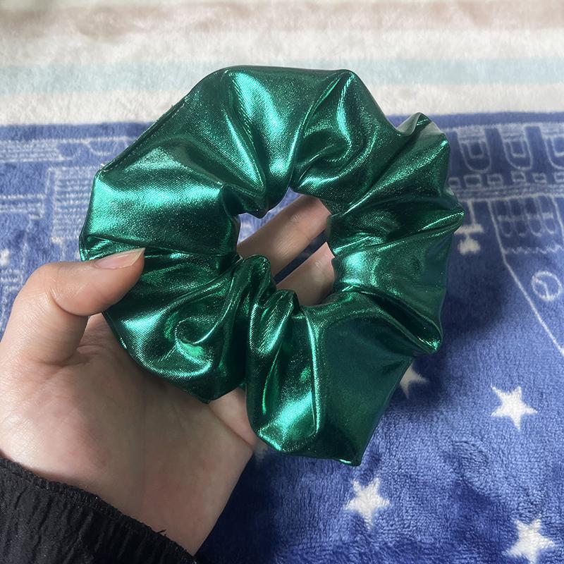 Scrunchie din piele de vară Coreea Scrunchie mare pentru păr femei Benzi elastice pentru păr Crăciun pentru cap Legături de frânghie de păr Suporturi pentru coadă de cal