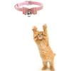 Puppy Kitten Bell Collar Velvet Bow tie pet Fashion Necked Bell Attached Safety Bowtie Pink