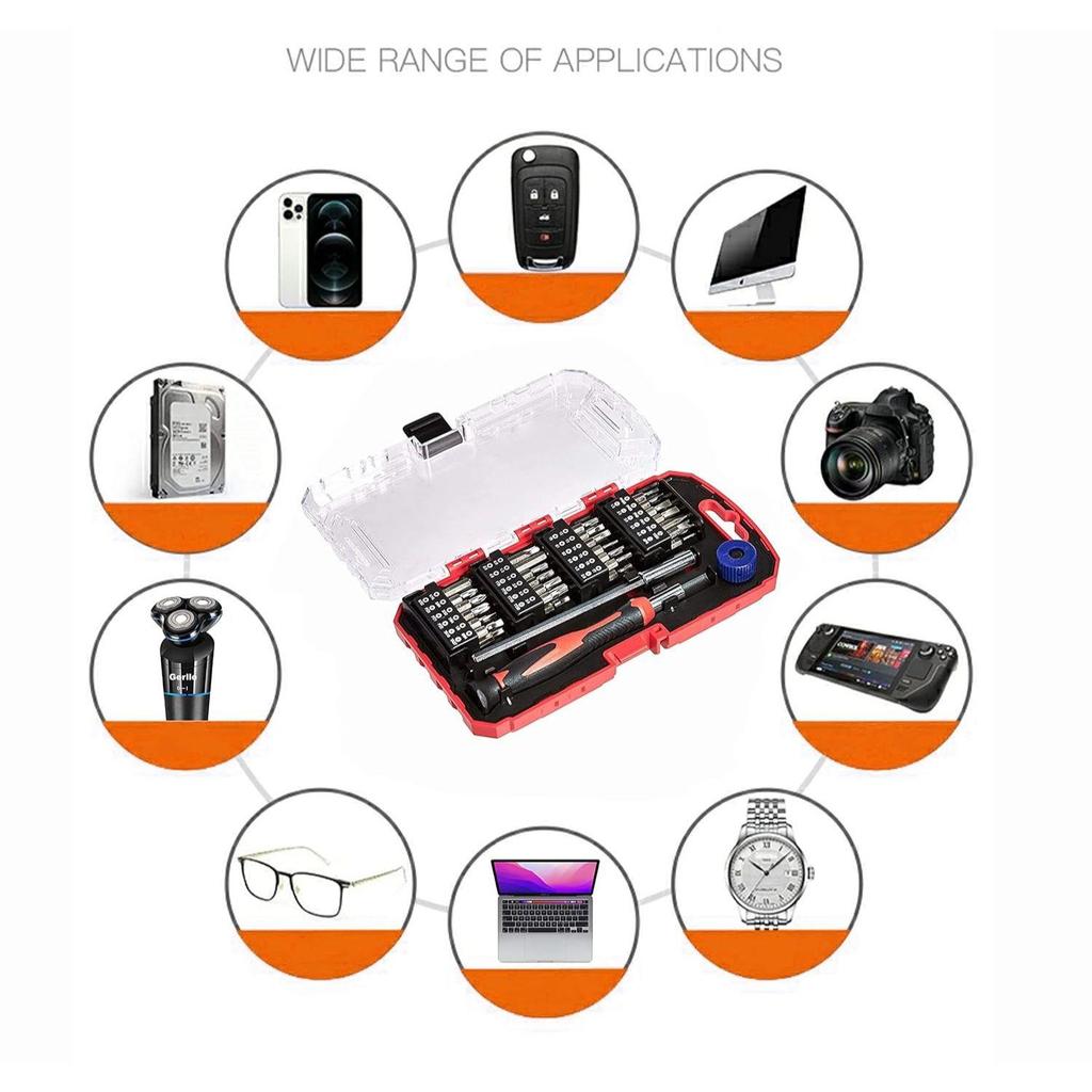 51-Piece Precision Screwdriver Bit Set, 17.1 X 9.7 X 2.8 Cm