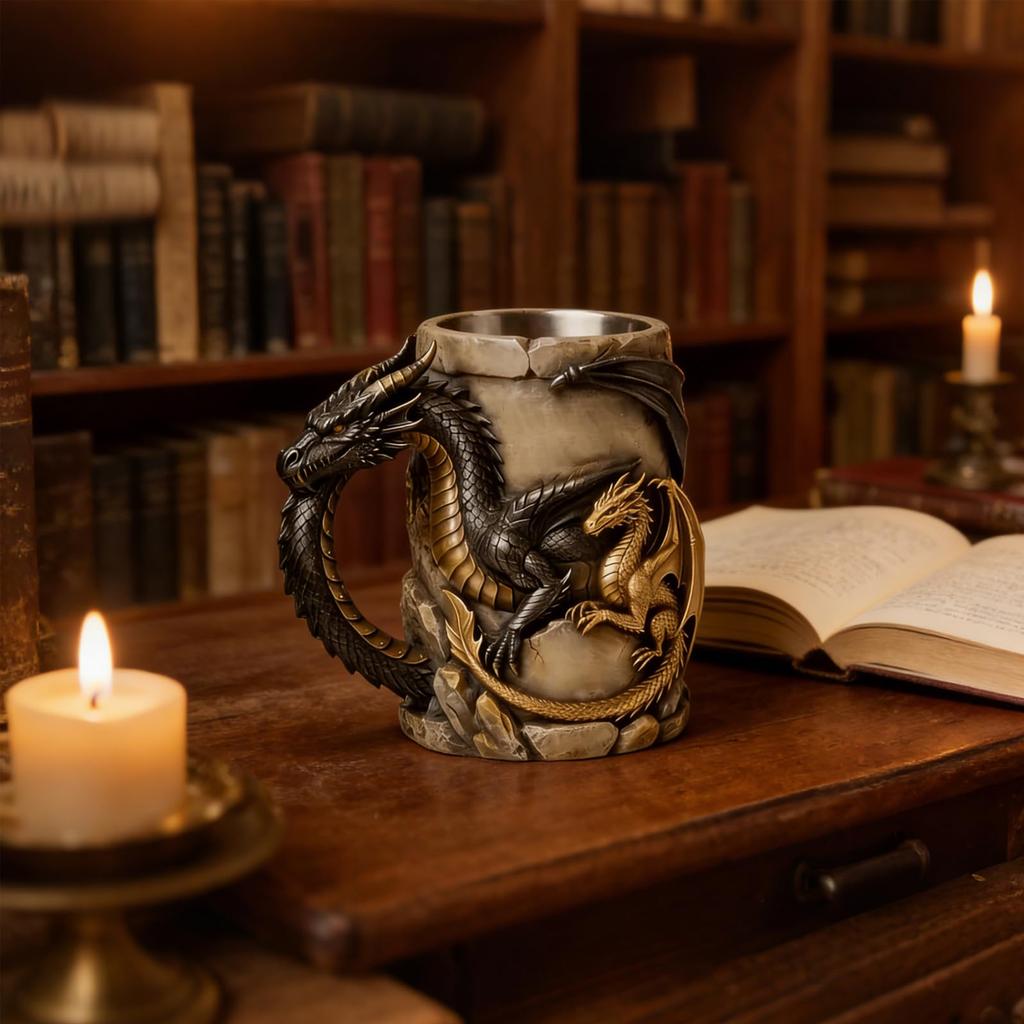 2026 New, Dragons Beer Tankard Drink Cup, Coffee Mug, Bar Party Drinkware Decors, Gothic Day Gift For Dragons Lovers