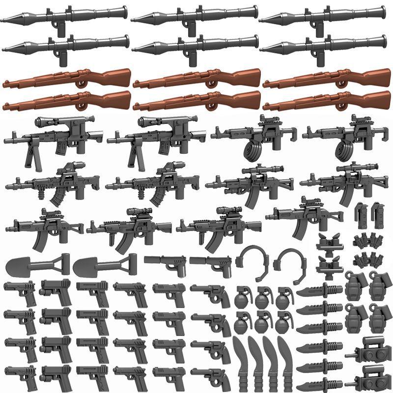Kompatibler Baustein Militärpistole Miniatur Spezialeinheit Montage Junge Kind Polizei Soldat