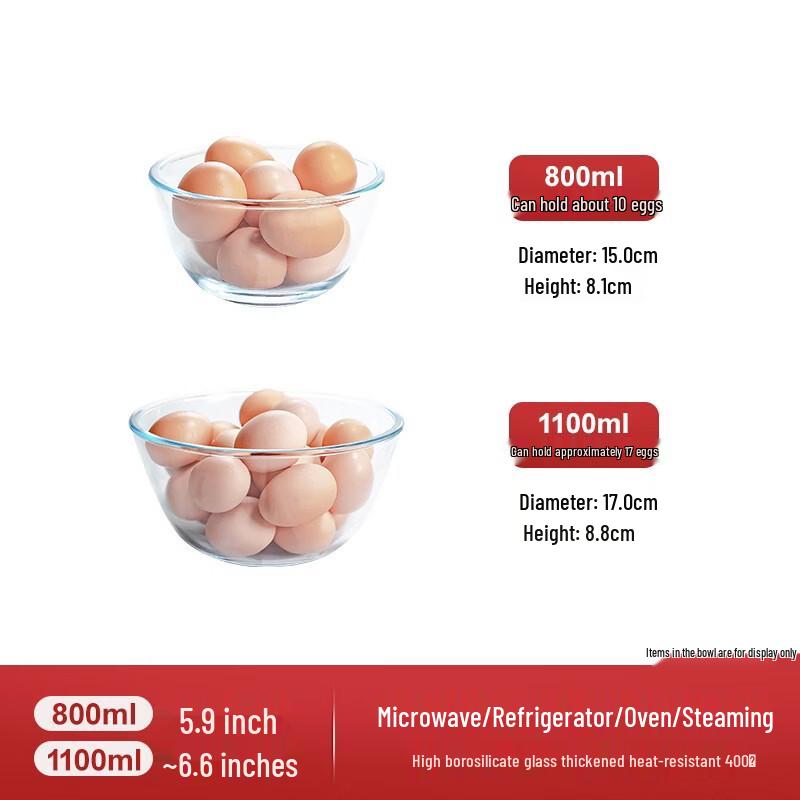 Yould Heat-Resistant Glass Bowl Set