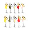 5Pcs Trout Fishing Spoons Lures Fishing Spinner Metal Hard Baits with Treble Hook Sequins Baits Crankbaits Easy to Use