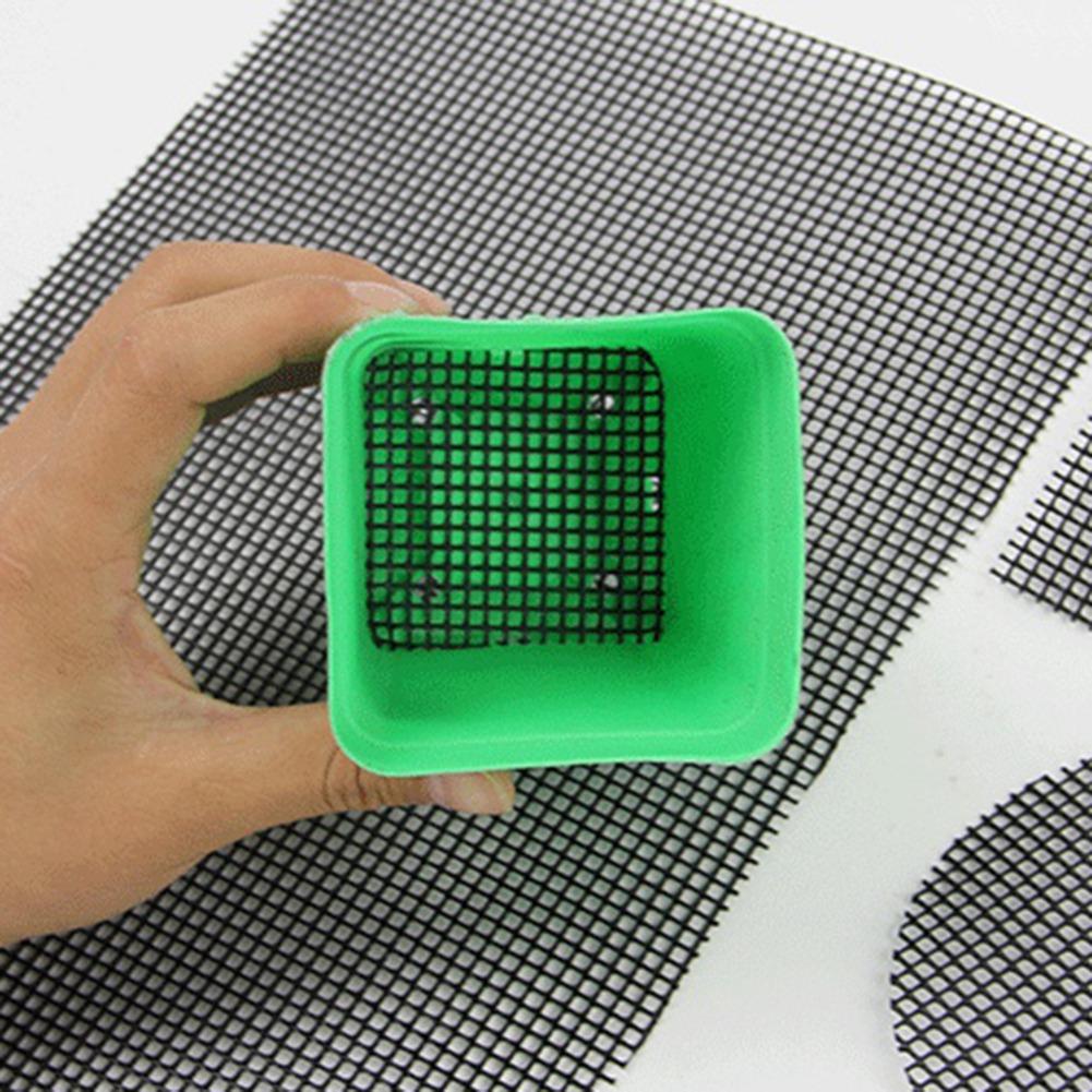 Flowerpot Hole Mesh Mats Bonsai Bottom Grid Mat Multifunction Breathable Gasket Gardening Accessories