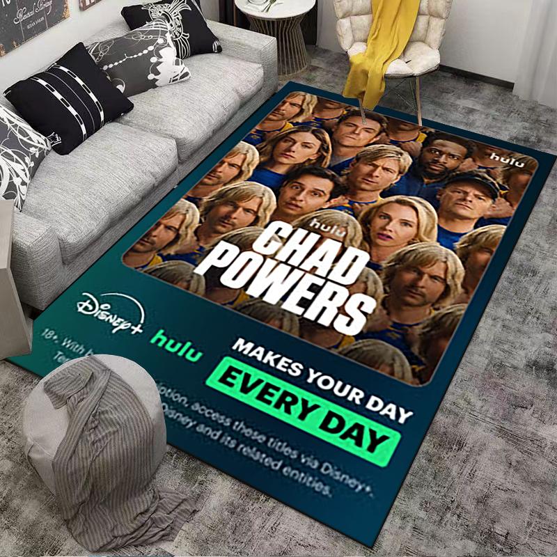 Chad Powers Hulu TV Poster Floor Mat Area Rug for TV Series Fans Wall Decor