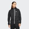 Nike Solid Color Casual Embroidered Logo Stand-Up Collar Jacket Men Outerwear Black DA0004-010