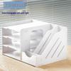Desktop File Organizer with Storage Boxes and Book Stand