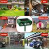 Humaner Tiervertreiber für Gartensicherheit, Bewegungsmelder-aktivierter Ultraschall-Tiervertreiber mit Solarladung, Outdoor-Tiervertreiber mit