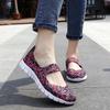 Summer Mary Janes Women Sandals Beach Lazy Shoes White Blue Casual Weave Soft Slip On Walking Color Sandals Large Size