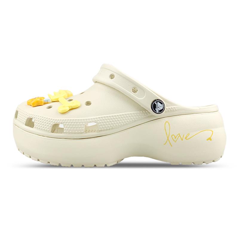 

Crocs Classic Platform Clog MM Dream Builder Melt Ice Cream Summer Hand Painted Funny Hole Shoes Female White 39-40 белый