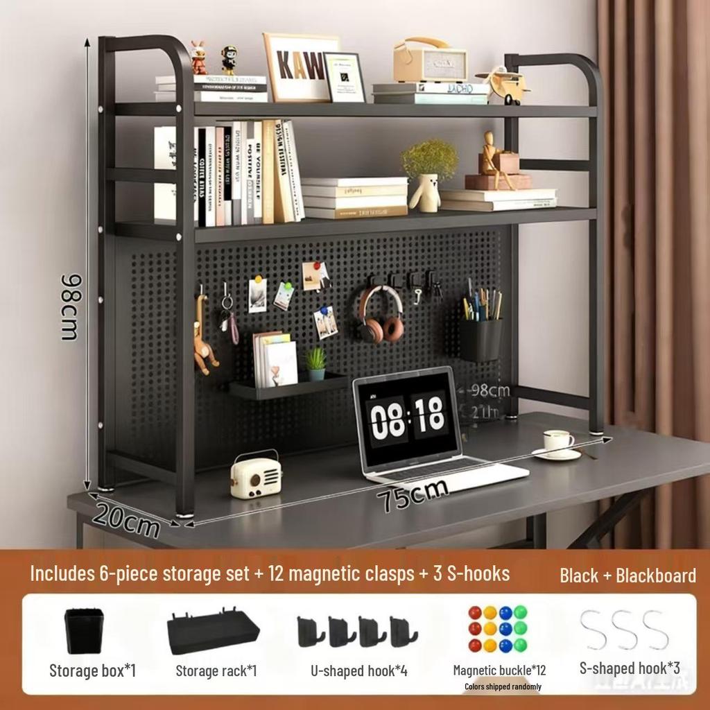 Iron Art Pegboard Bookshelf & Desk Organizer for Home or Dorm