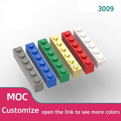 200PCS DIY Building Blocks Thick Figures Bricks 1x6 Dots Educational Creative Size Compatible With 3009 Plastic Toy for Children