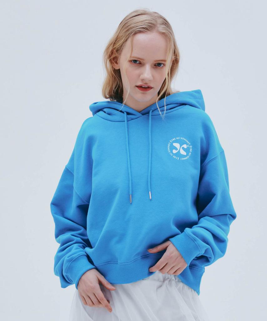 Kapuzenpullover mit Kreislogo (blau)