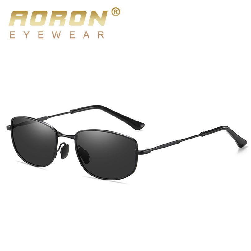 

AORON Fashion Metal Frame Polarized Sunglasses for Men Women Outdoor Driver Driving Glasses UV400 Anti Glare Eyeglasses