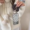 Korean Floral Lanyard Case for iPhone 17, 16 Pro Max, 15, 14 - New Model