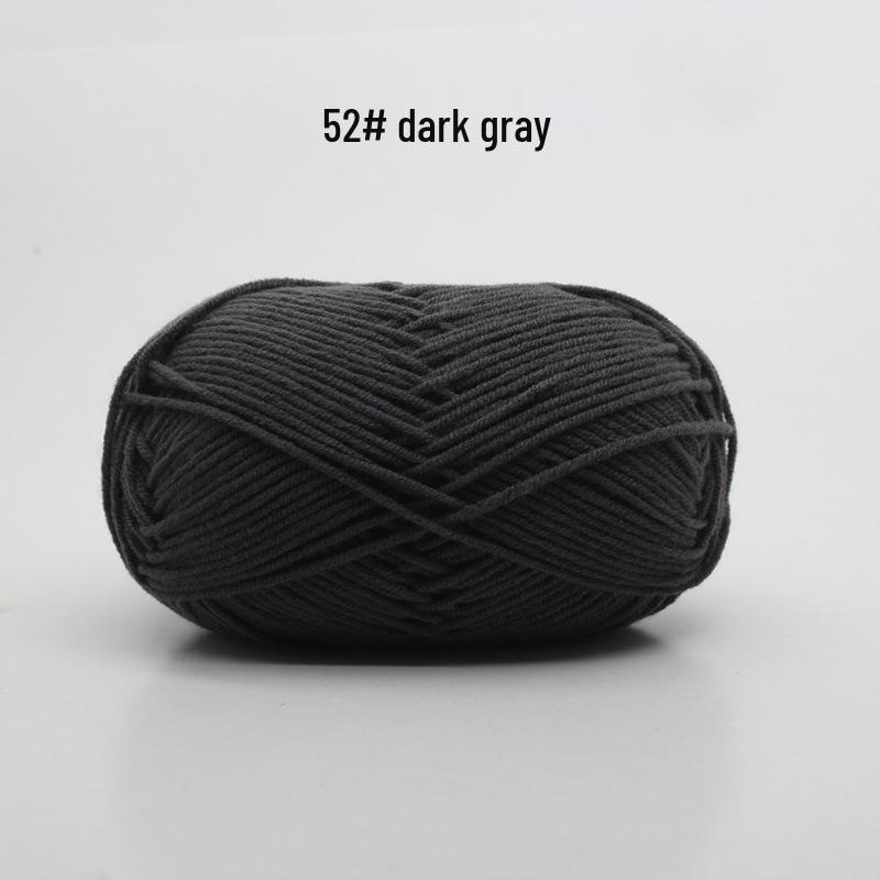 4-Ply Milk Cotton Yarn for DIY Baby Scarf & Blanket Knitting