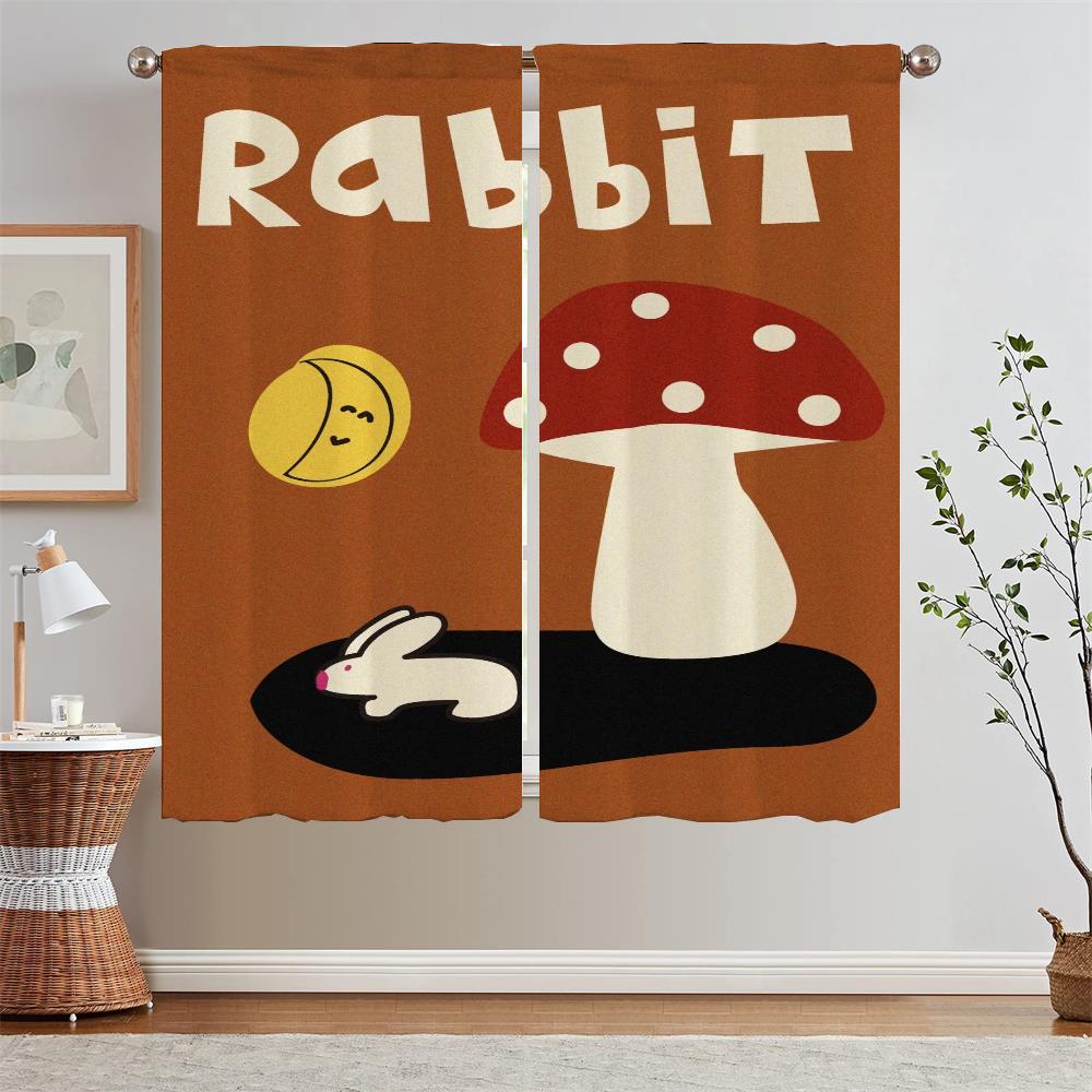 

Винтажный мультяшный узор Ткань Подхваты для штор Разделительная кухонная штора по акции Бесплатная доставка Затемняющие шторы Жалюзи для комнаты W50xH70cmx2pcs-CL