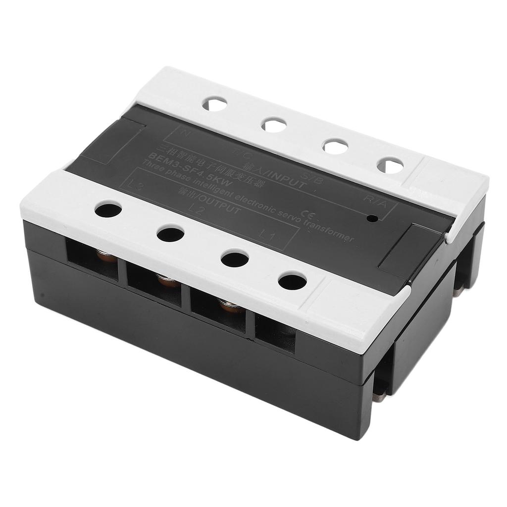 Electronic Servo Transformer 4.5KW 3 Phase Low Heat Noise Free Voltage Converter 360‑420V Input 200‑230V Output