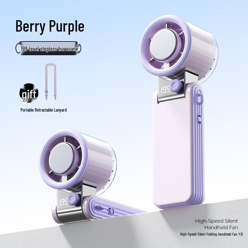 

2026 Portable Digital Display Small Fan with Ice-Cooling and Semiconductor Refrigeration. 58.6*50.8*174 mm