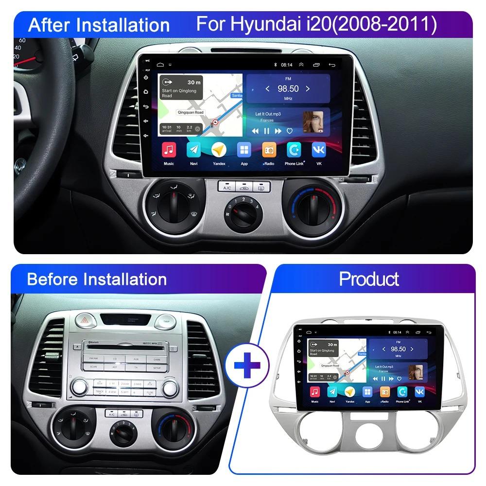 2 Din Android 12 Auto Car Radio Multimedia For Hyundai I20 2008 - 2012 GPS Navigation 2Din Carplay Stereo Dvd Player