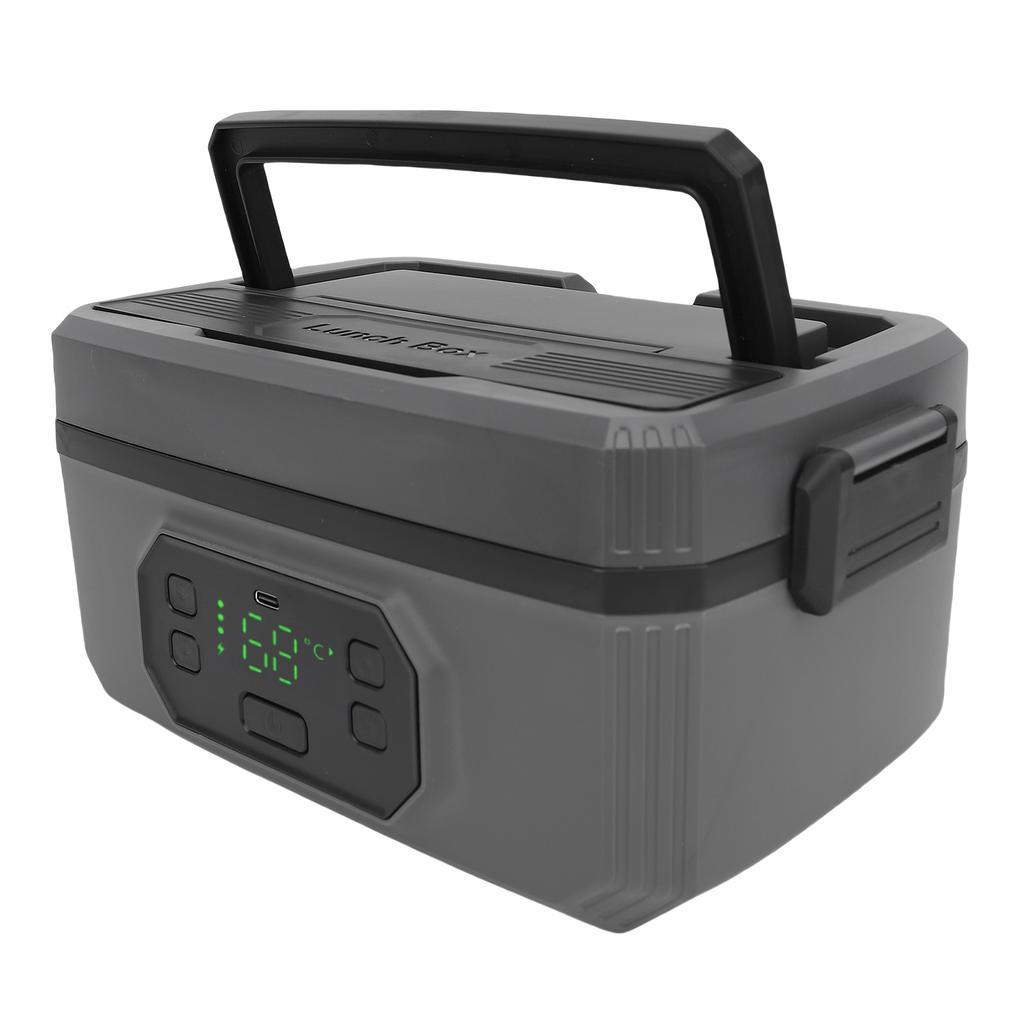 Electric Lunch Box Rechargeable Cordless Large Capacity Fast Heating Portable Lunch Warmer 1600ML (24000mah Battery)
