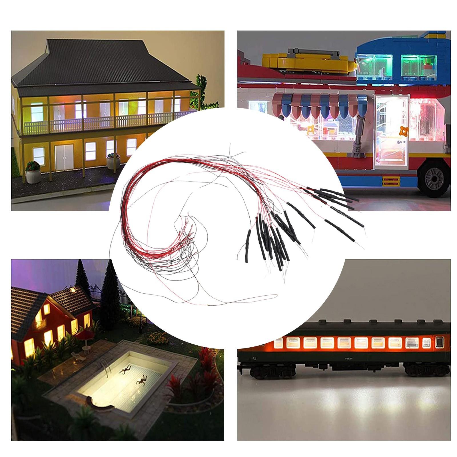 

Планировка здания Предварительно смонтированная Модель DIY Легкий в установке Набор Железная дорога белый