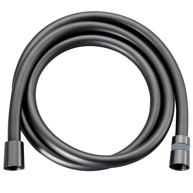 High Quality PVC Shower Hose 1.2m 1.5m Durable Flexible Standard Thread Leak Proof Black Silver for Home Use (Black,Customized) чёрный
