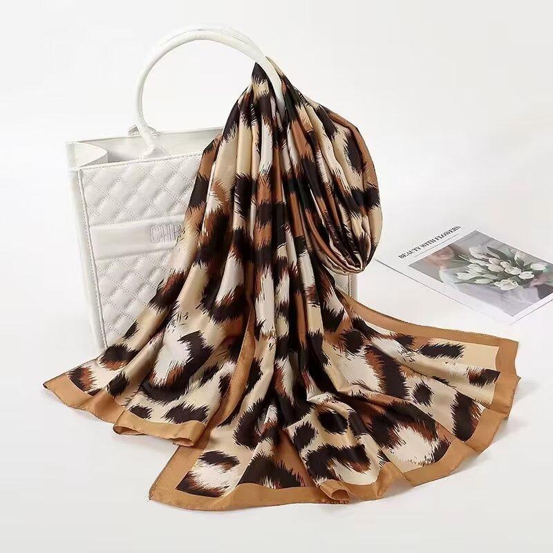 90x180cm Satin Silk-Like Scarf Oversized Women’s Summer Shawl Elegant Sun Protection Wrap & Luxury Gift