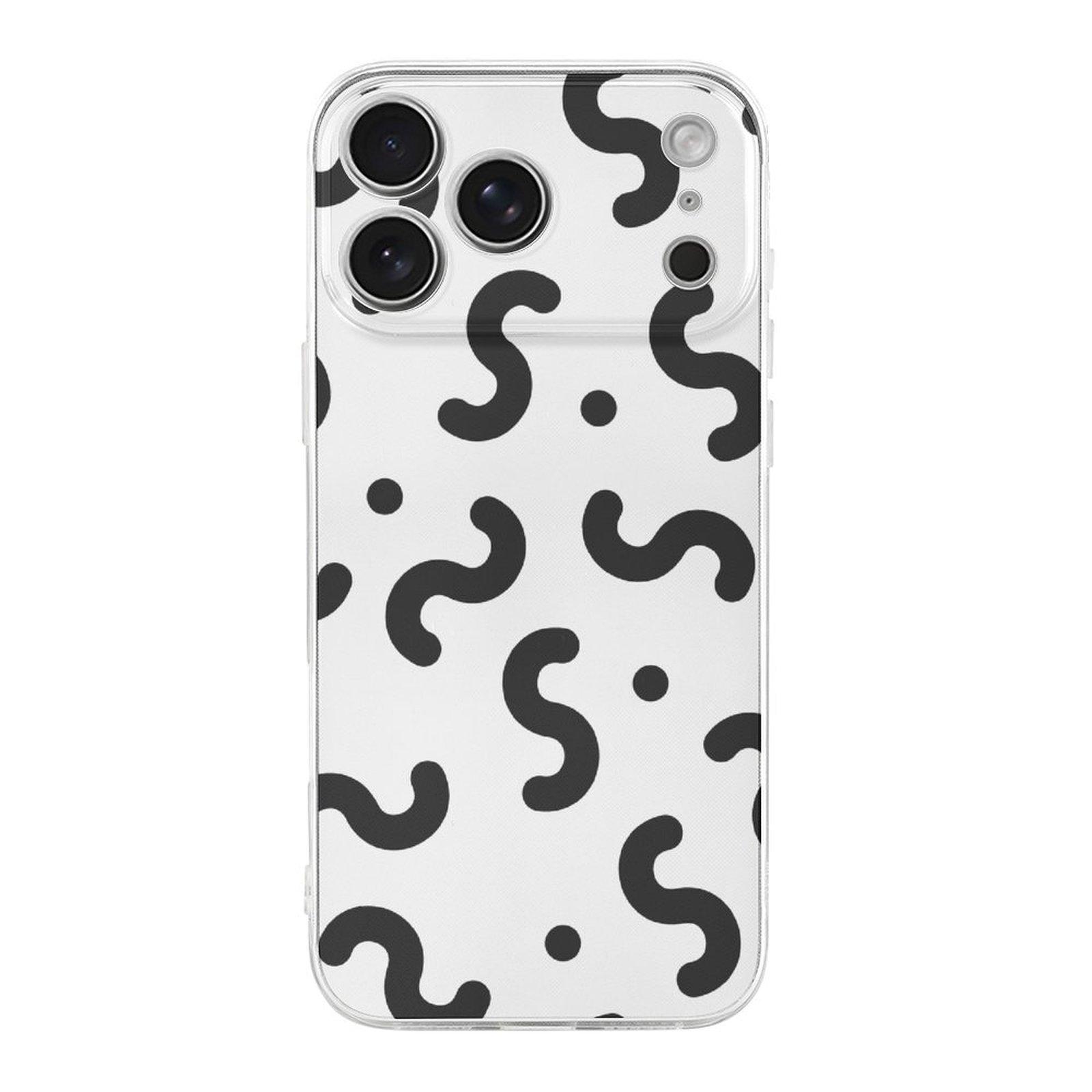 

1 Pack For iPhone 17 Series TPU Phone Case Full-Edge Camera-Protection Clear Design, Daily Protection IPHONE-17ProMax белый