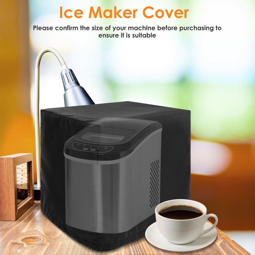 Ice Maker Dust Cover Waterproof Small Home Ice Machine Protective Cover Oxford Cloth Wear Resistant Countertop Ice Maker Cover
