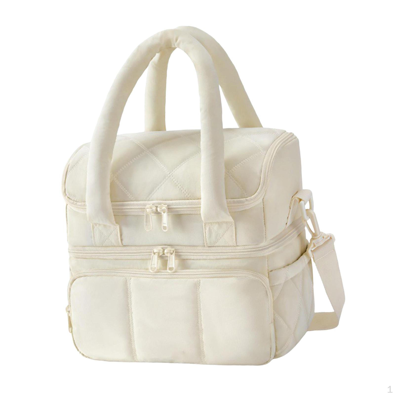 

Изолированная сумка-тоут для ланча для женщин, мужчин, для офиса, работы, для улицы, для мальчиков, девочек бежевый