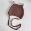 Korean Toddler Knitted Hat Winter Warm Infant Bonnet New Baby Ear Protection Hat