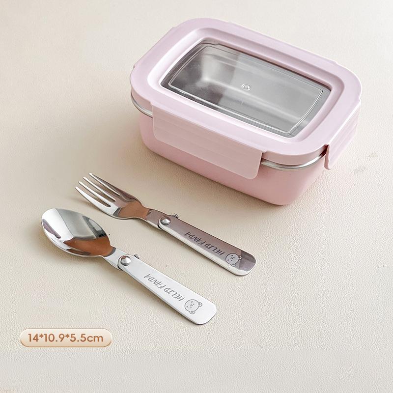 Divided Bento Lunch Box Detachable Lid Student Portable Large Capacity Sealed Lunch
