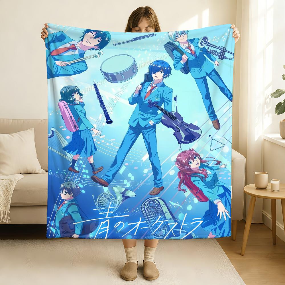 Anime Blue Orchestra Season 2 Blanket Soft and Skin Friendly For Couch Bed Napping Bedspread All Seasons Comforter