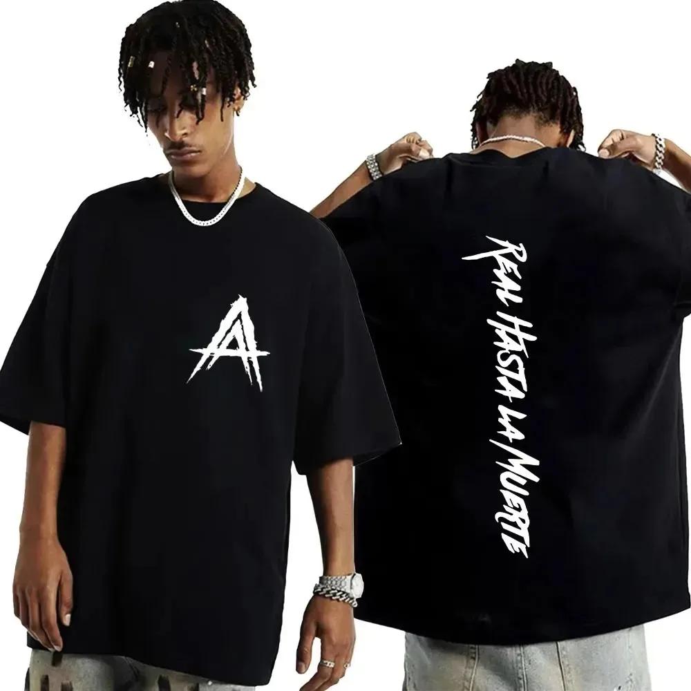 Cool Rapper Anuel AA Men Women T Shirt Oversized Cotton Hip Hop Short Sleeve Graphic T-Shirt Streetwear Tee Trend Clothes Tops