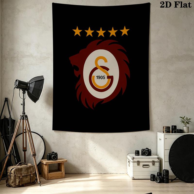 Galatasaray Sk Wall Tapestry Aesthetic Wall Hanging Printed Fabric Blanket Decorative Tapestries For Bedroom Living Room Home Decor