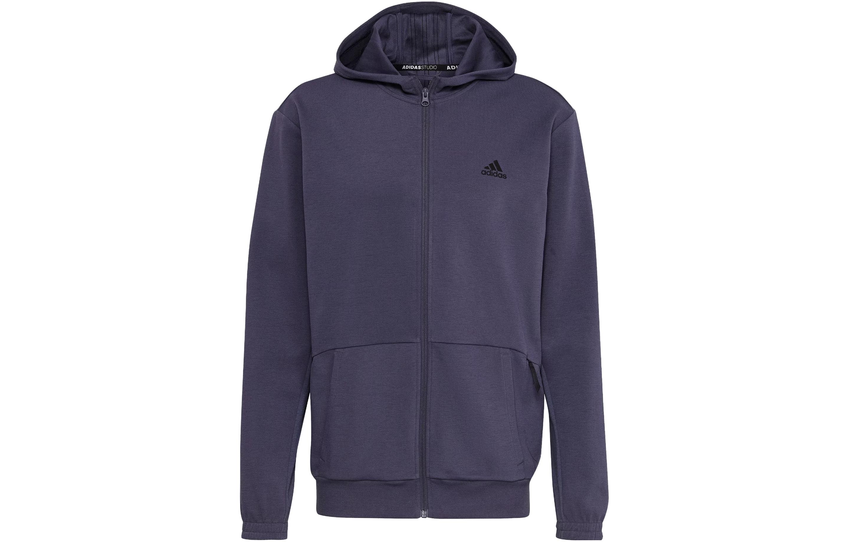 Adidas AEROREADY Yoga Full Zip Hoodie Jackets & Coats Men s Dark Navy Blue HL2402 M