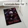 Personalized Crystal Velvet Carpet,Tokyo Ghoul Custom Printed Name, Plush Area Rug For Home Indoor Decor