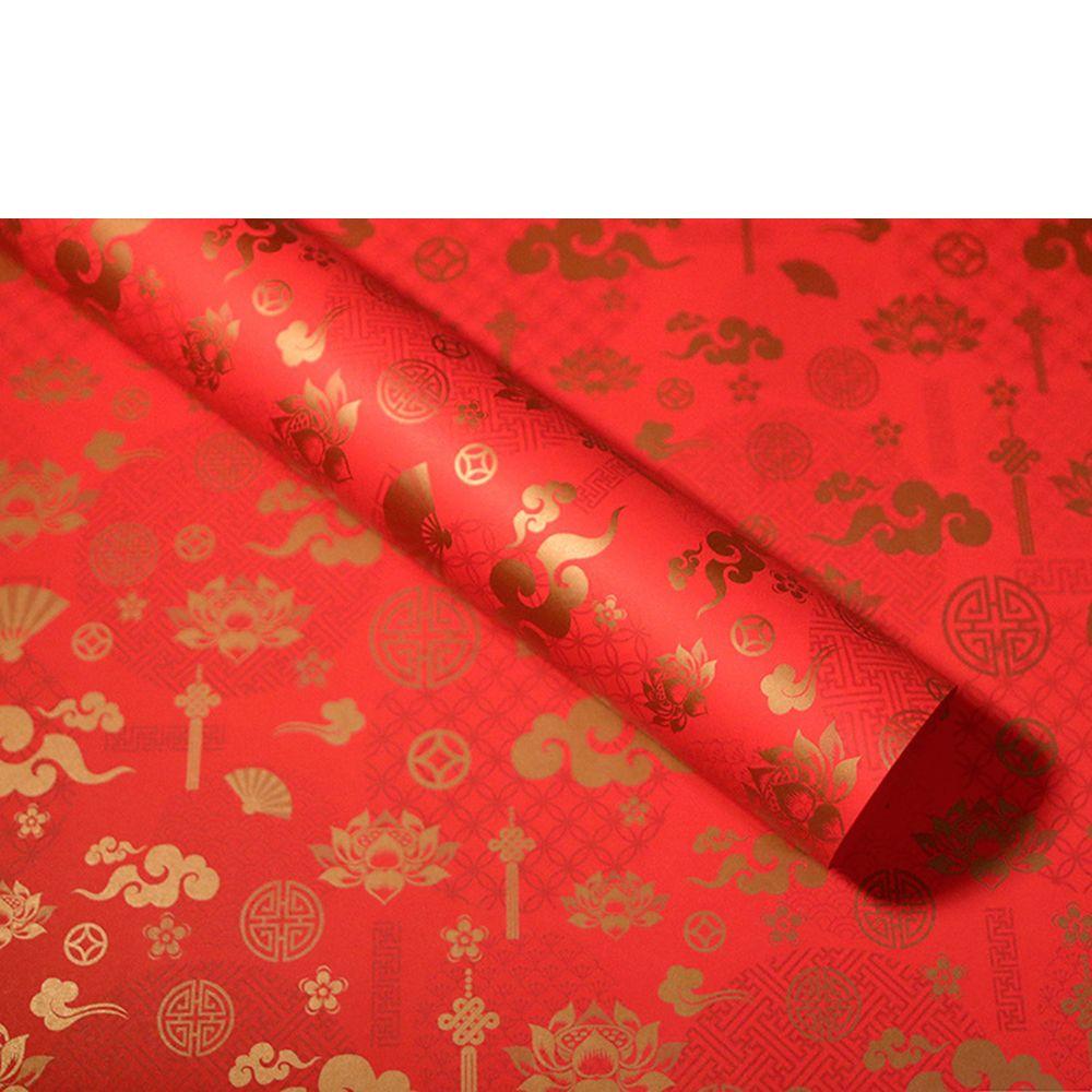 50 * 70cm New Year Gifts Chinese Red Gift Wrap Storage Gift Wrapping Paper Box Supplies Gift Paper