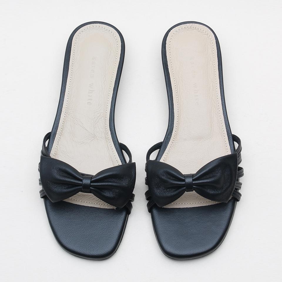 Karen White Overdue-Black Kw2436 2Cm Open Mule