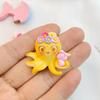 7Pcs New Cute Mini Cartoon Whale, Octopus, Turtle, Seahorse Series Flat Back Ornament Jewelry Bows Accessories
