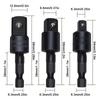 360°electric Drill Air Screwdriver Sleeve Universal Adapter Hexagonal Handle To Square Head Rotary Adapter Connect Rod Tool