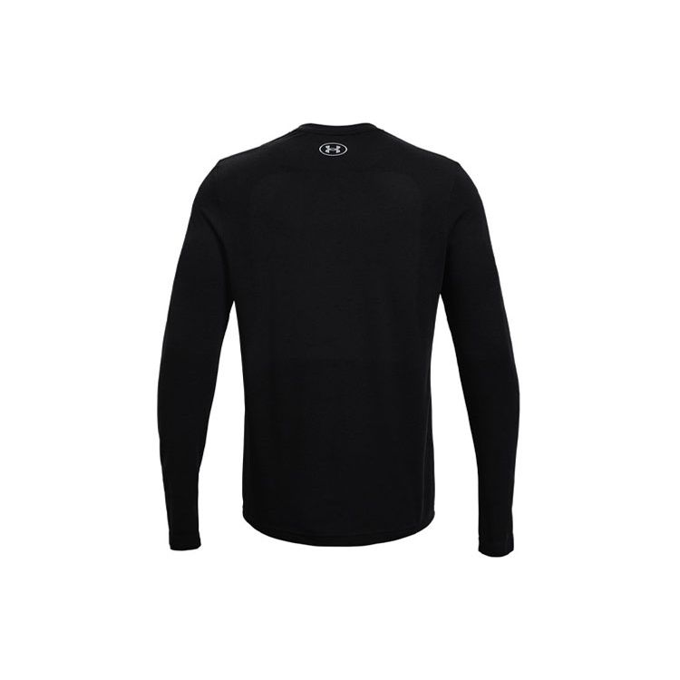 Under Armour Training Sports Crew Neck Long Sleeve T-Shirt Men Tops Black 1361136-001