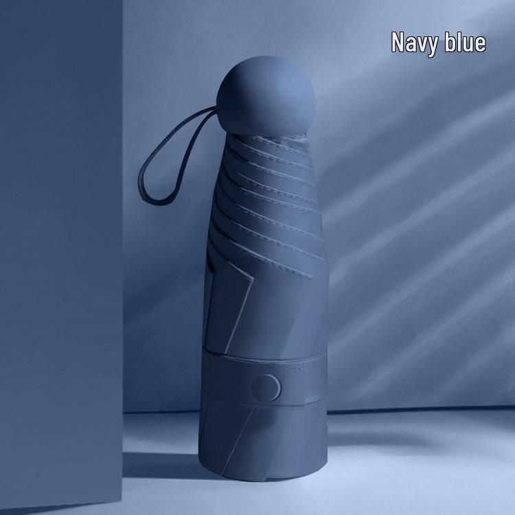 Ultra Durable UV Protection Auto Double-Fold Black Umbrella.