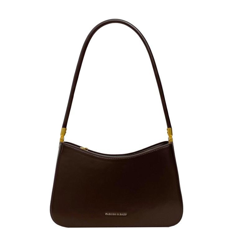 IELGY French Niche Simple Retro Dumpling Bag Trendy Armpit Order Shoulder Baguette Bag