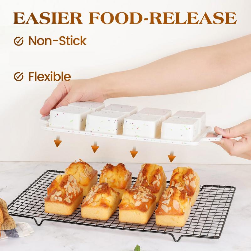Multifunctional kitchen bread pan silicone meat pie baking pan portable bread pan with handle for biscuit bread baking pan