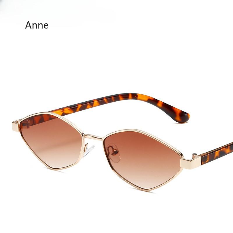 Fashion Irregular Polygon Cat Eye Sunglasses Women Retro Clear Ocean Lens Shades UV400 Trending Men Small Sun Glasses Gafas