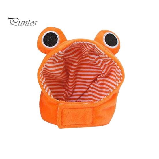 

Лента для крепления шляпы для питомца, плюшевая лягушка, головной убор для питомца, косплей, головной убор для собак, модный аксессуар для вечеринок оранжевый