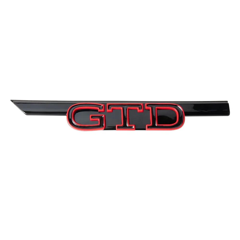 2026 Hot For VW VOLKSWAGEN 1pcs ABS GTI GTD Badge Decoration Car Front Hood Grille Replacement Type For Volkswagen VW Golf 8 Rli