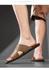 Men's Summer British Style Sandals: Single Strap Non-slip Beach and Outdoor Casual Slippers, Large Size